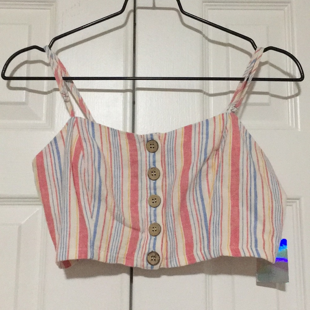 Striped crop top